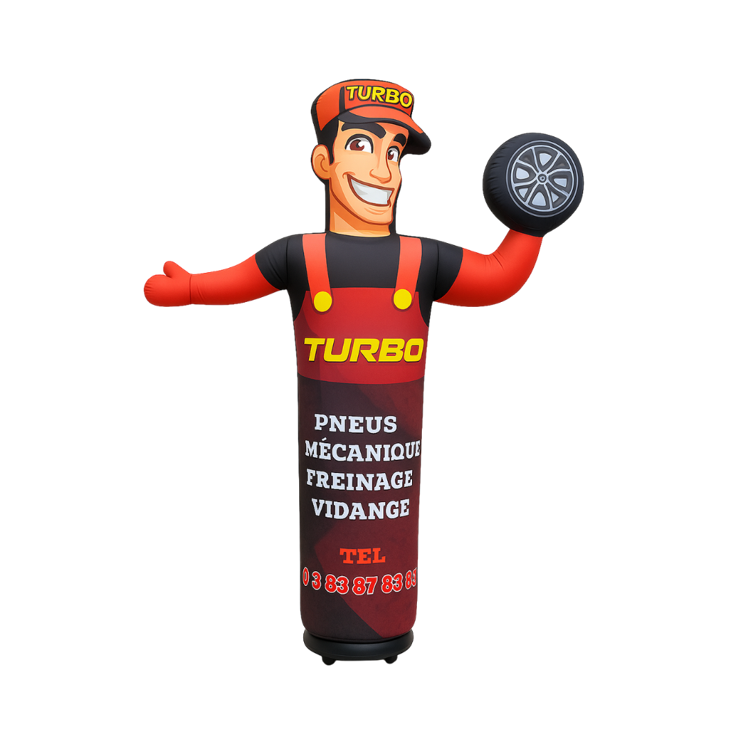 Gel Gel Balon Oto Lastik 1 Oto lastik temalı gel gel balon - reklam için rüzgarda dalgalanan dikkat çekici tanıtım ürünü